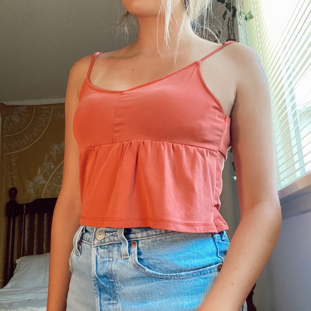 Babydoll Open-back Tank Top